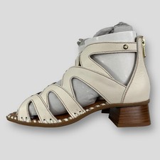 Pikolinos Melilla White Nata Leather Gladiator Heeled Sandals UK 3.5 New £119