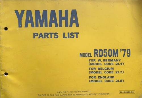 Yamaha rd50m 1979 model - rd50m,