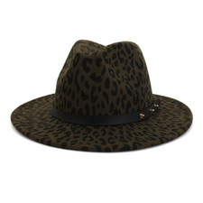 New Leopard Print Wide Brim