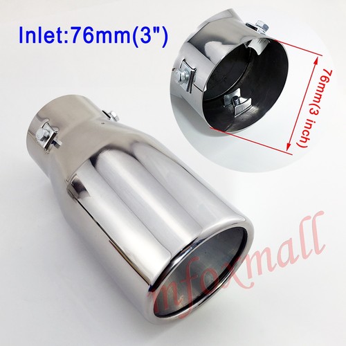 Steel rear exhaust tailpipe - rear,