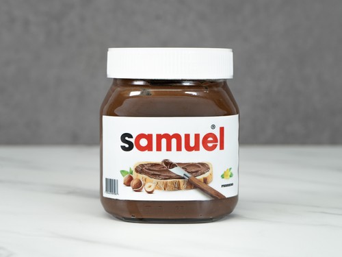 Personalised nutella chocolate - personalised,