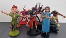 DISNEY PETER PAN WENDY CAPTAIN HOOK & BLACK PANTHER CAKE TOPPER FIGURE NEW