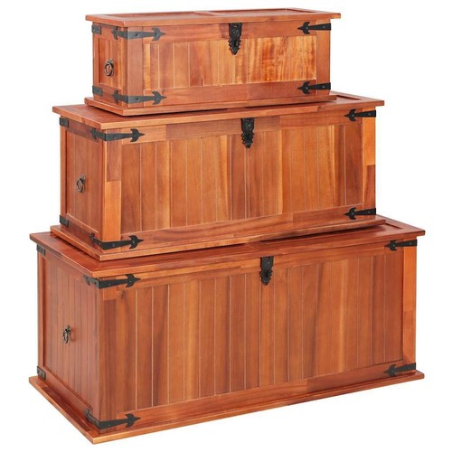 Wooden storage chest trunk - chest,