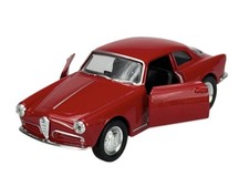 WELLY OLD TIMER 1954 ALFA ROMEO GIULIETTA RED 1:34 1/34 DIE CAST MODEL NEW BOX