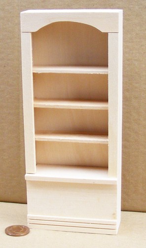 Dolls house shelf unit - shelf, natural