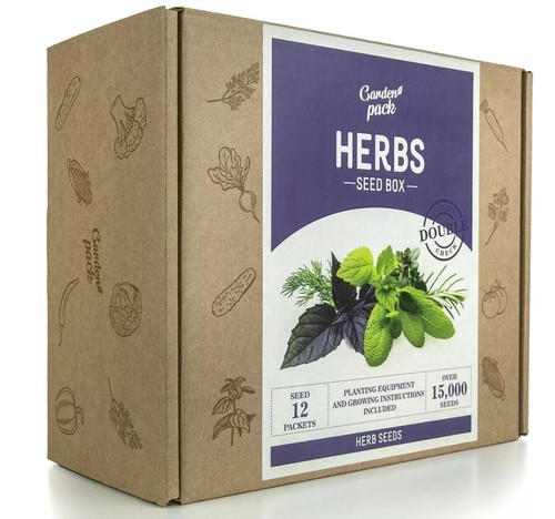 Garden pack herb seed box - seed,