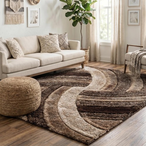 Shaggy area rugs shimmer - rugs,