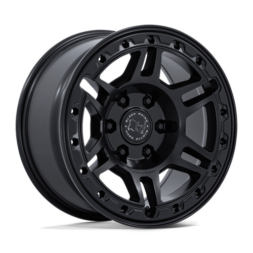 17x8 black rhino - black,