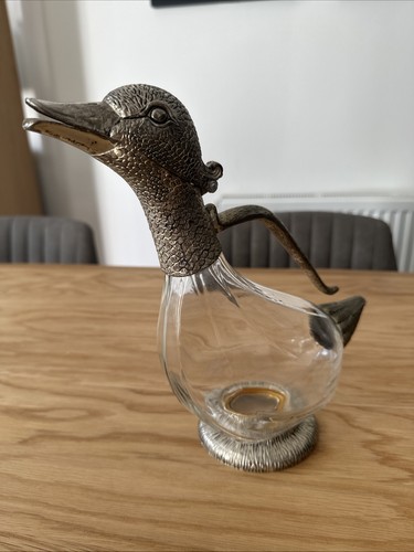Silver plated duck - silver,