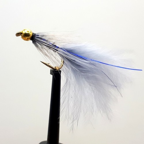 Gold head grey blue - x,