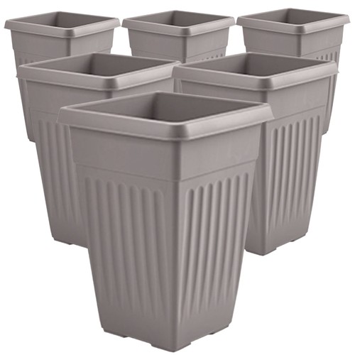 Tall planter square - square, plastic