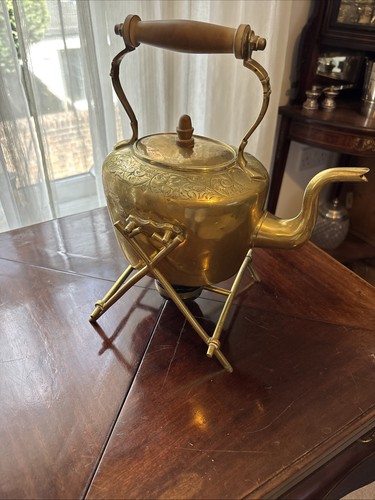 Vintage brass tipping - brass, kettle