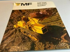 Massey Ferguson MF300 Crawler loader Advertising Spec sheet original 