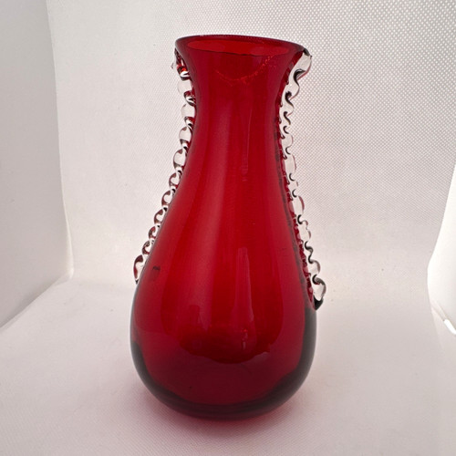 Vintage whitefriars ruby vase - vintage,