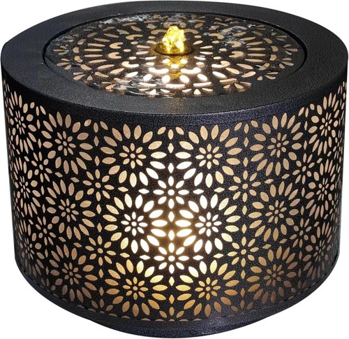 Metal mosaic led lit water - led,