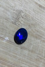 Natural Dark Blue Australian Opal Stone Loose Gemstone Oval