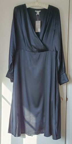 Silk blend dress surplice - silk,