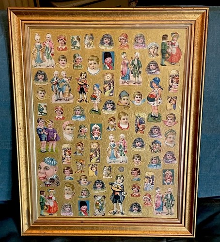 Victorian scrap book - book, pieces-