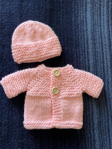 Hand knitted dolls clothes - hand, fit