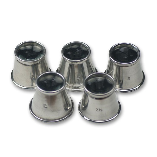Aluminium loupe eyeglass - eyeglass, set