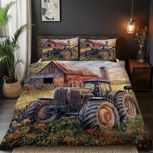 Retro house tractor - house, doona