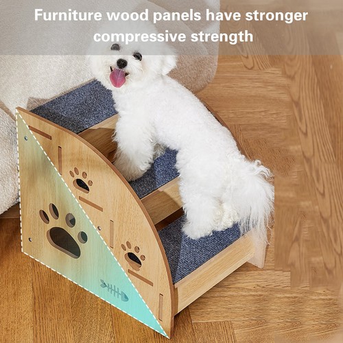 Steps dog ramp - 2/3, wooden
