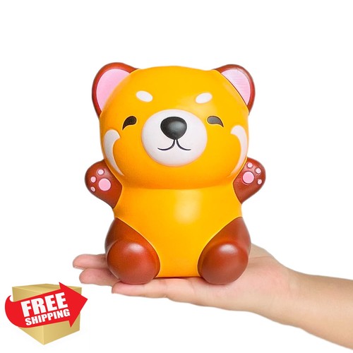 Red panda squishies toy - red, kawaii