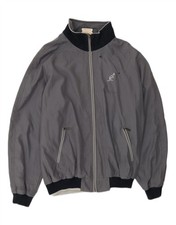 AUSTRALIAN L'ALPINA Mens Bomber Jacket IT 56 3XL Grey Colourblock XQ09