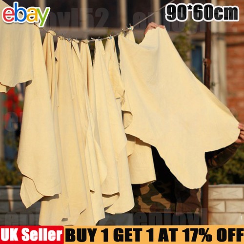 Large natural chamois leather - natural,