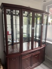 Wooden Display Cabinet with Glass Draws and Doors Ideal for Home