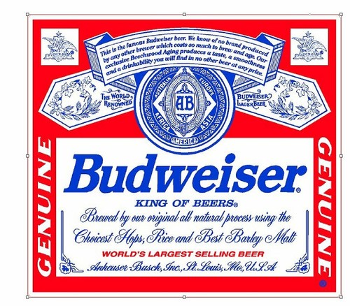Budweiser beer lager - budweiser,