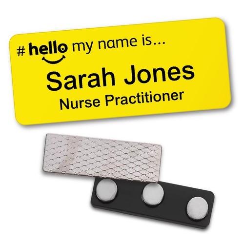 Hello name badge student - badge,