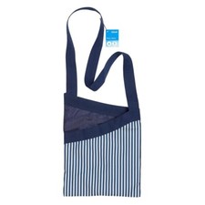 Peg Bag Over the Shoulder STRIPED Blue White 33x27cm Quality Laundry Holder