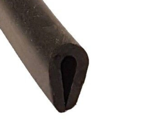 Rubber edge strip - u, section