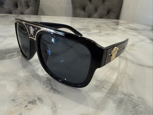 Versace sunglasses black gold - sunglasses,