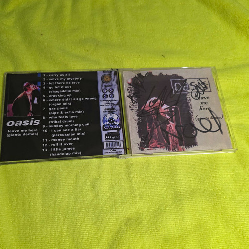 Oasis hand signed - oasis, leave