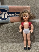 FRENCH BELLA PLASTIC DOLL  In Rosebud Doll Box