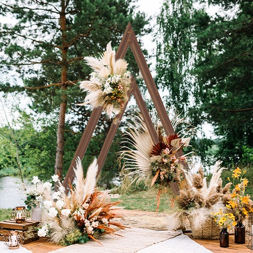 Extra tall wooden wedding - tall, arch