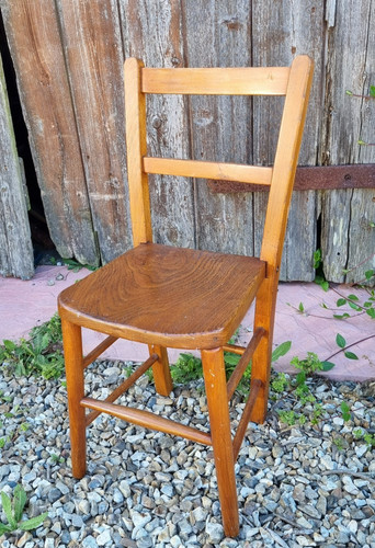 Vintage childs wooden chair - wooden,