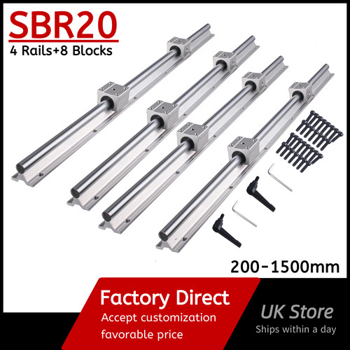 Sbr20 200mm 1500mm linear - 4x,