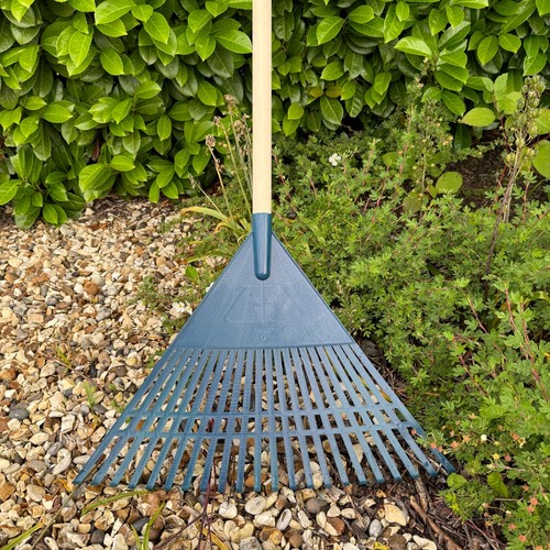 Plastic garden rake for leaves - garden,