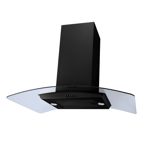 Sia 90cm black island cooker - black,