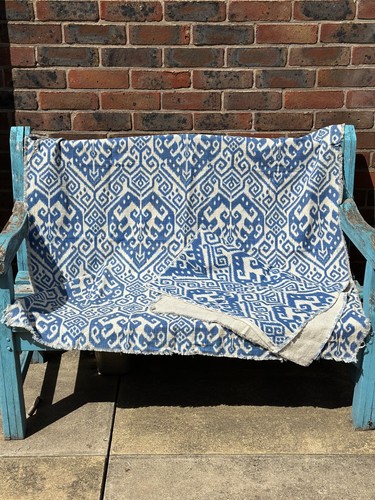 Spanish ikat linen upholstery - linen,