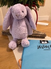 Jellycat Original Medium Lilac Bashful Bunny. Brand New With Tags and Dustbag