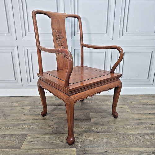 Antique style carved armchair - antique,