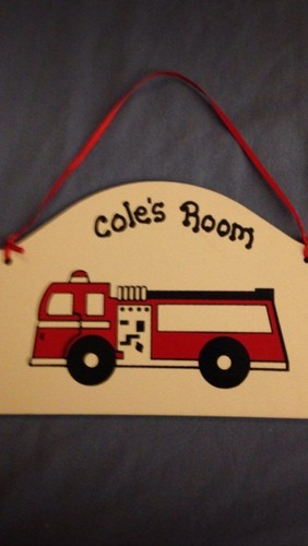 Kids bed room - sign, fire