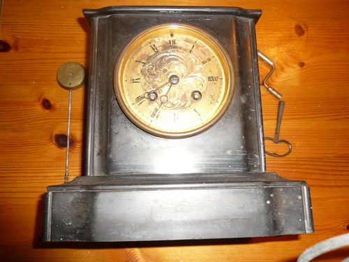 Antique victorian black slate - black,