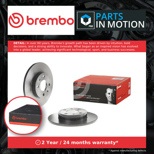 Brake discs pair solid - brake,