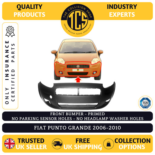 Front bumper primed fits - front,