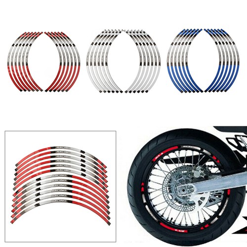 Stripes wheel decals tape - 17",